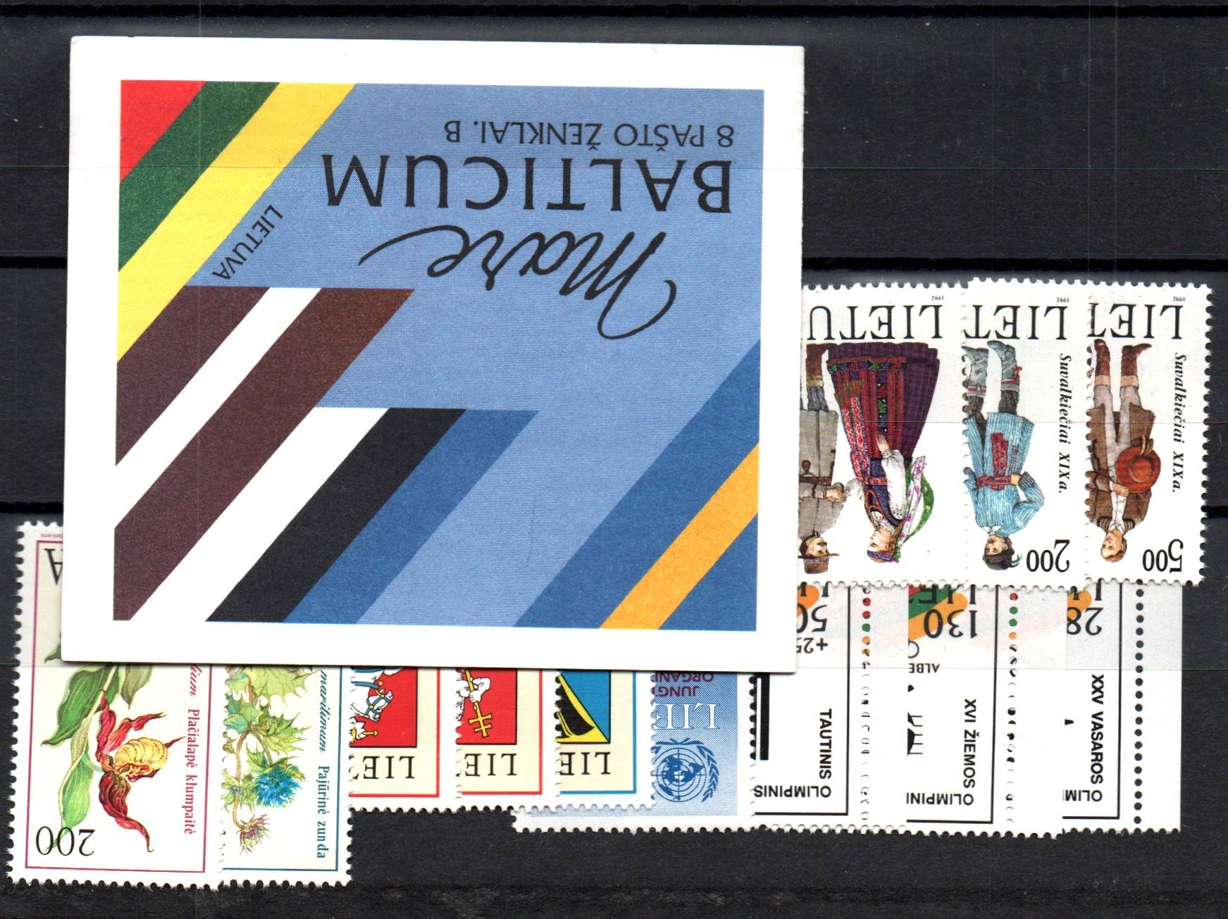 Baltic States Lithuania year sets Scott 51992 