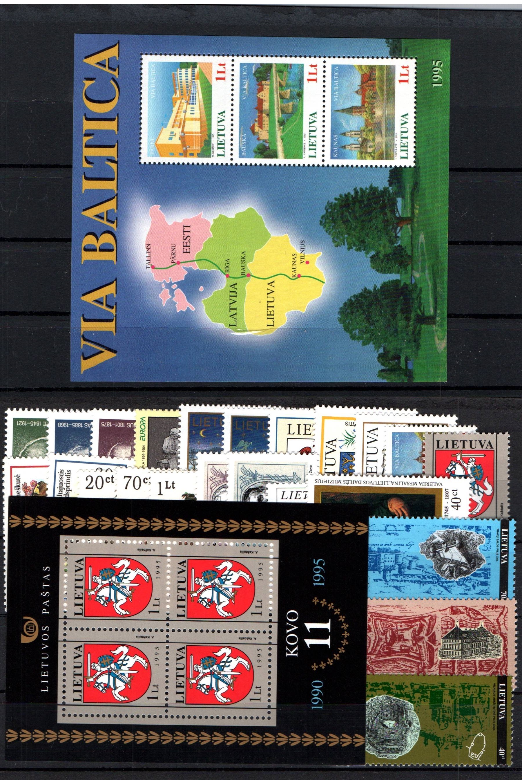Baltic States Lithuania year sets Scott 51995 