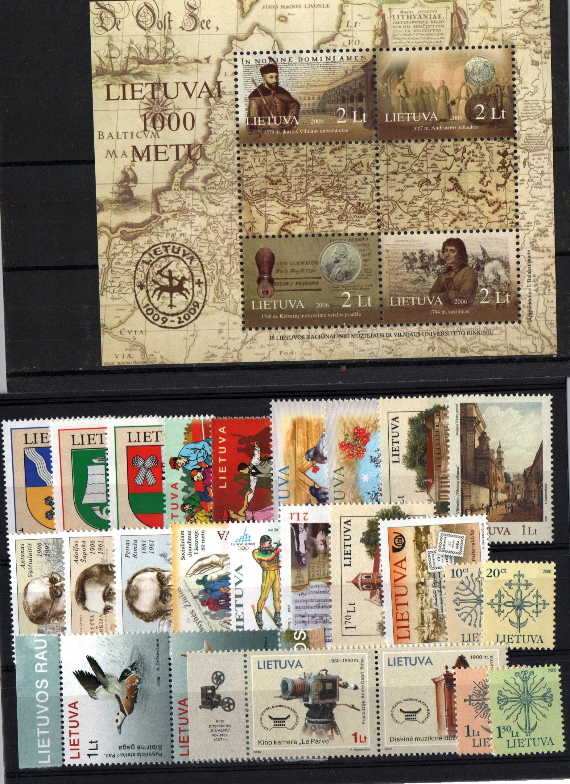 Baltic States Lithuania year sets Scott 52006 