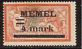Baltic States Specialized MEMEL Scott 31a 