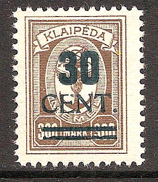 Baltic States MEMEL Scott N85 