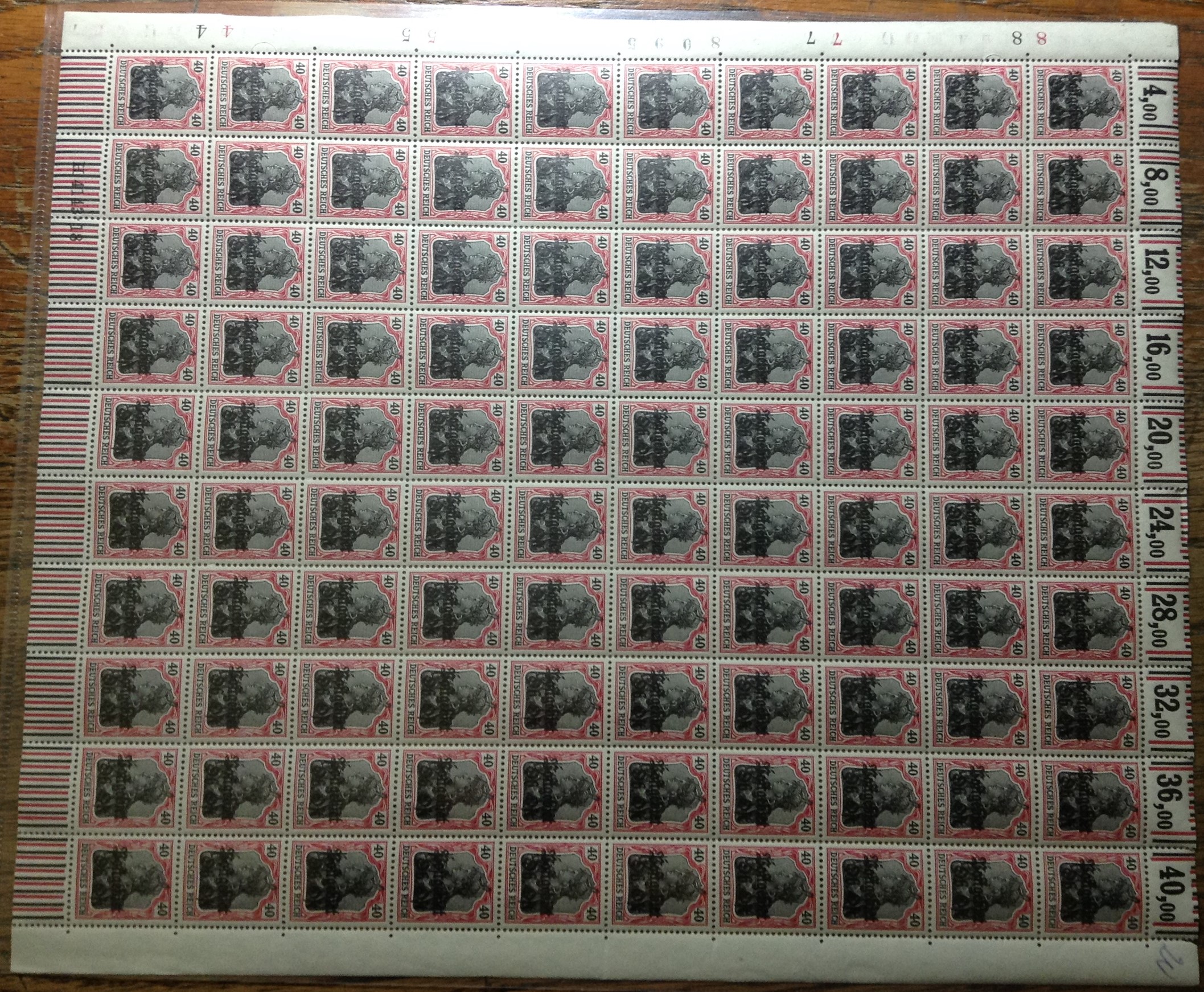 German Occupation - WW1 Scott N10 Michel 10b.HANA.H4143.18 
