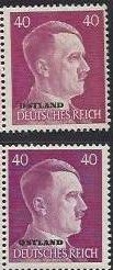 German Occupation - WWII GERMAN OCCUP ATION OSTLAND Scott N37var 