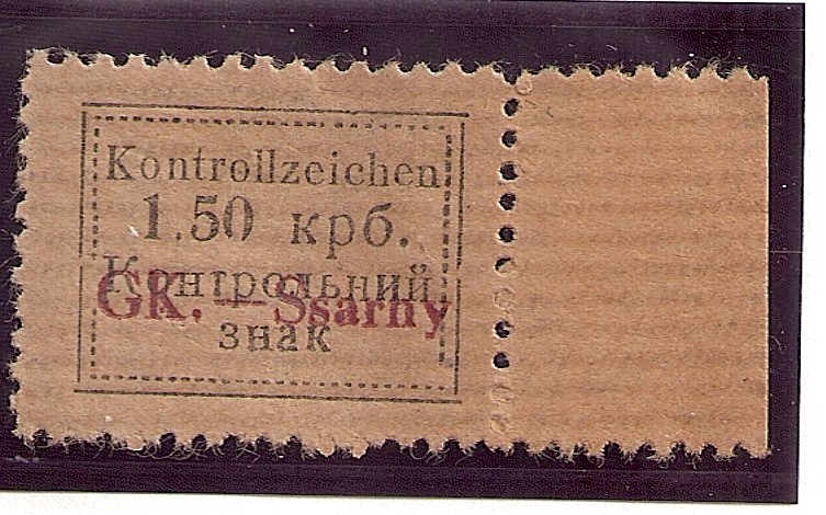 German Occupation - WWII Sarny 1941-2 Michel 3A Michel 3A Michel 4 Michel 4 Michel 4 Michel 4K Michel 5 Michel 5Ab 
