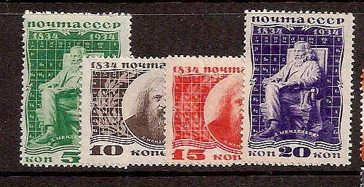Soviet Russia - 1917-1944 YEAR 1934 Scott 536-9 Michel 476-9 