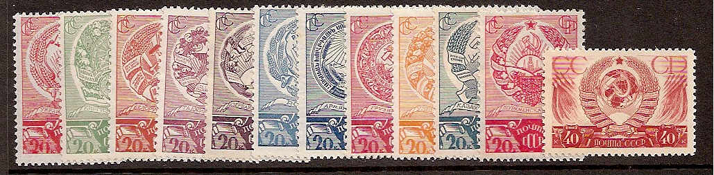 Soviet Russia - 1917-1944 YEAR 1938 Scott 647-58 Michel 602-13 