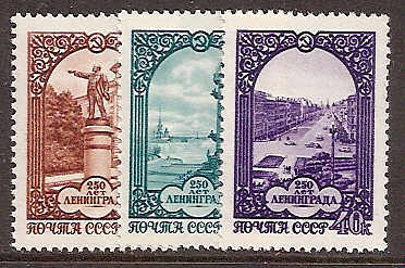 Soviet Russia - 1957-1961 YEAR 1957 Scott 1941-3 Michel 1950-2 