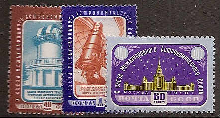 Soviet Russia - 1957-1961 YEAR 1958 Scott 2092-4 Michel 2110-12A 