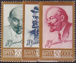 Soviet Russia - 1957-1961 YEAR 1961 Scott 2483-5 Michel 2484-6 
