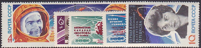 Soviet Russia - 1962  966 YEAR 1963 Scott 2748-53 