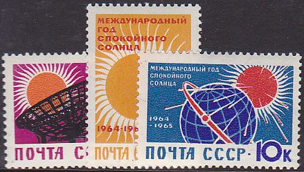 Soviet Russia - 1962  966 YEAR 1964 Scott 2839-41 Michel 2862-4 