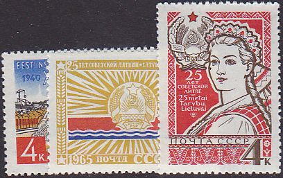 Soviet Russia - 1962  966 YEAR 1965 Scott 3066-8 Michel 3087-8 