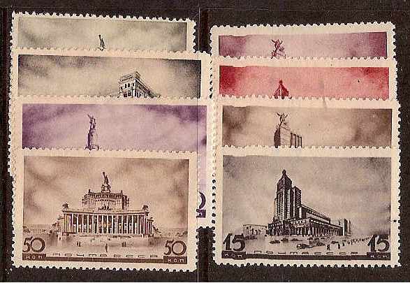Soviet Russia - 1917-1944 YEARS 1936-7 Scott 597-04 Michel 558-65 