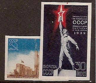 Soviet Russia - 1917-1944 YEAR  1939 Scott 714-5a Michel 693-4B 