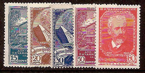 Soviet Russia - 1917-1944 YEAR  1940 Scott 789-93 Michel 758-62 
