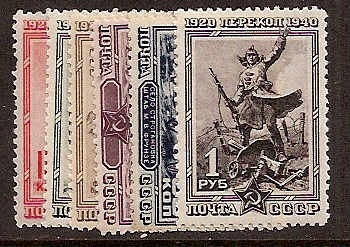 Soviet Russia - 1917-1944 YEAR  1940 Scott 811-16A Michel 780-5A 
