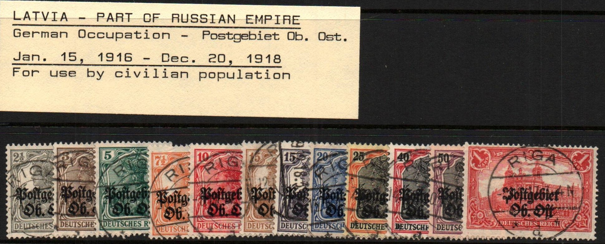German Occupation - WW1 Scott N1-12 