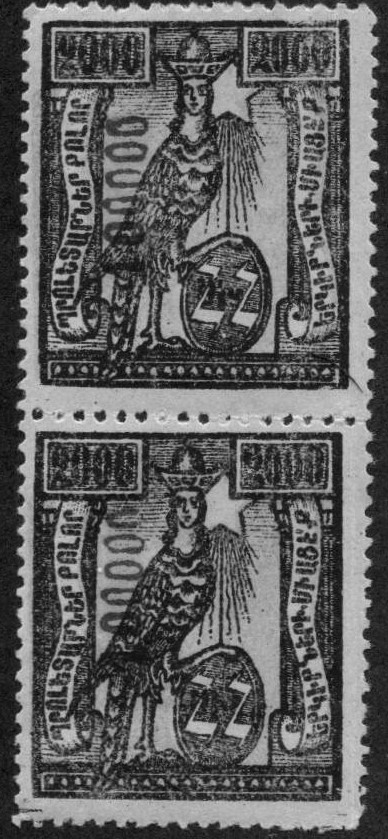  Black handstamps Scott 327 Michel 177 