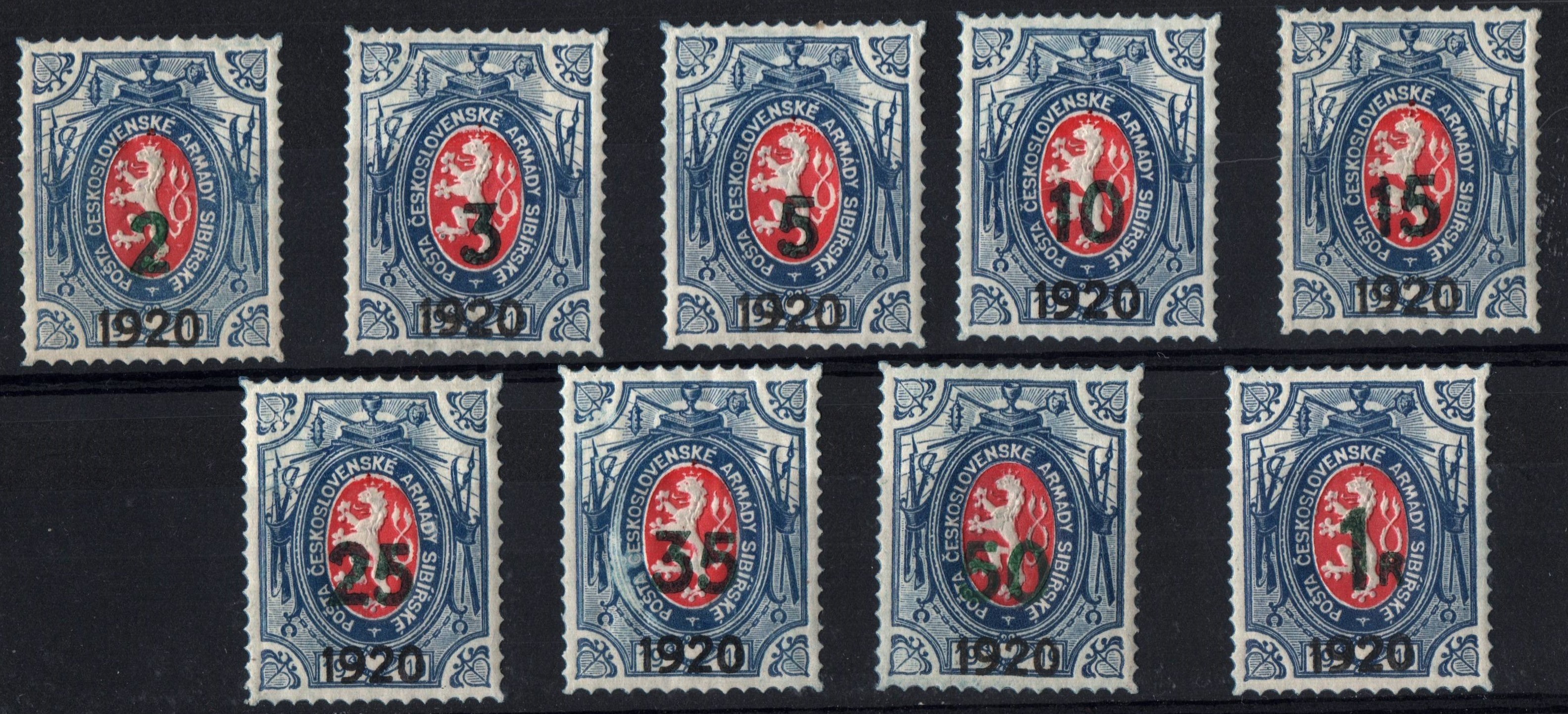 Civil War - Czechoslovak Legion Chechoslovak Legion Scott 6-14 Michel 10-17 