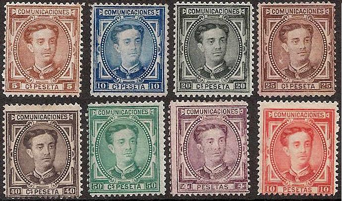  Spain Scott 222-30without228 