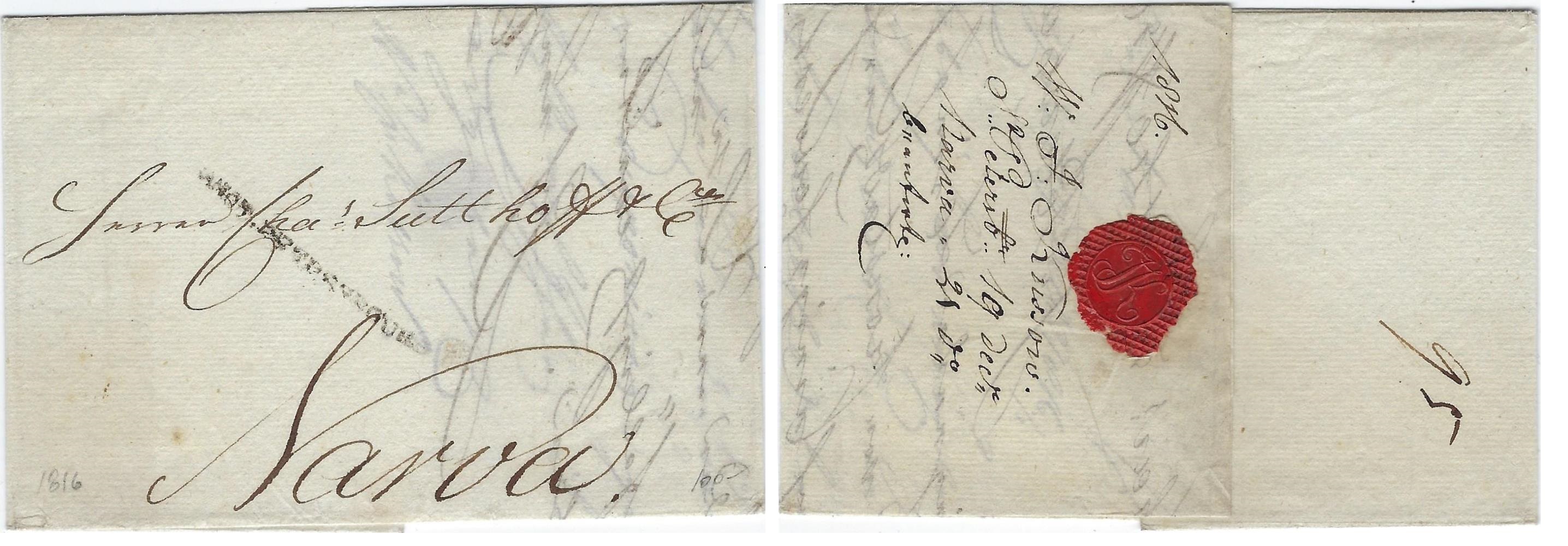 Russia Postal History - Stampless Covers Scott 4001816 