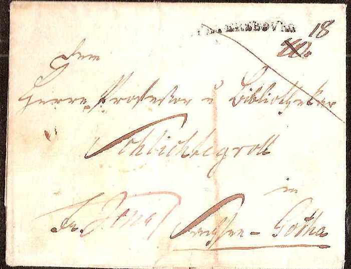 Russia Postal History - Stampless Covers ST.PETERSBURG Scott 4001801 