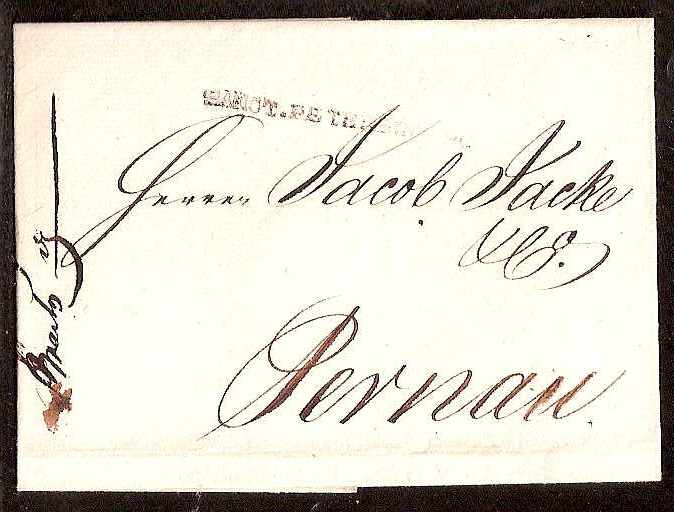 Russia Postal History - Stampless Covers ST.PETERSBURG Scott 4001814 