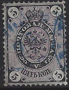 Offices and States - Turkey Imperial Russia Scott 22 Michel 20xa 