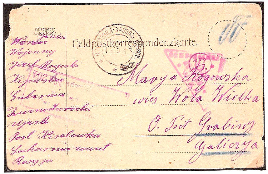 Russia Postal History - Postmarks Factory, Manufacturing,Mines?.etc Scott 101916 