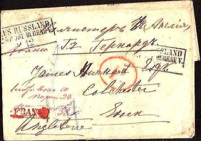 Russia Postal History - Stampless Covers Buromka (Zolotonosha, Poltava gub.) Scott 1101861 