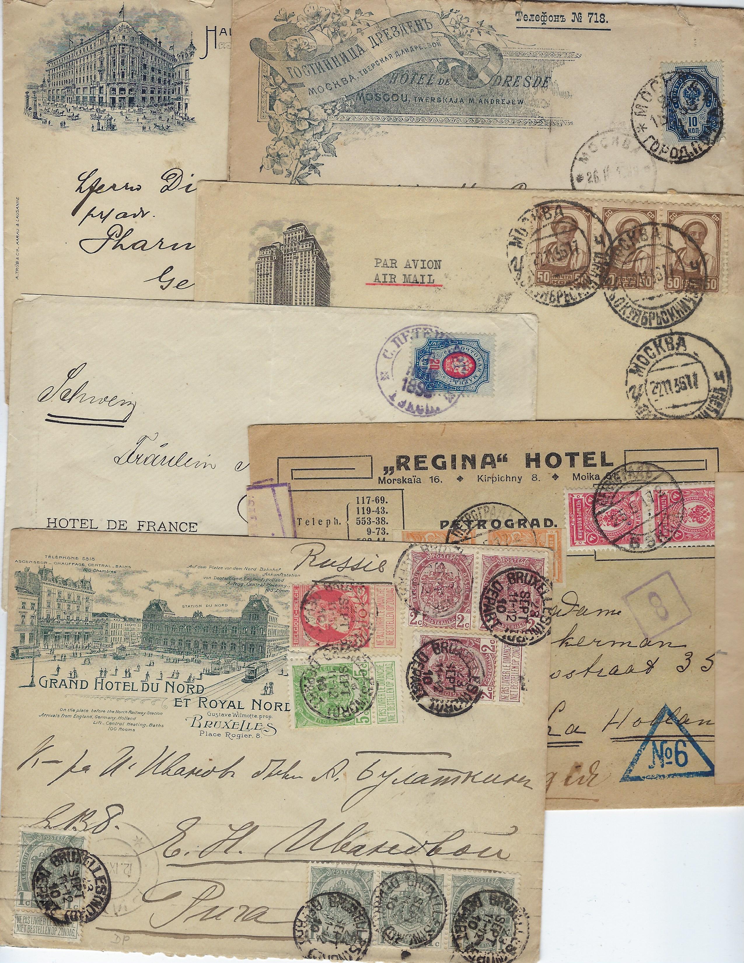 Russia Postal History - Advertising Covers Advertising covers Scott 1899 