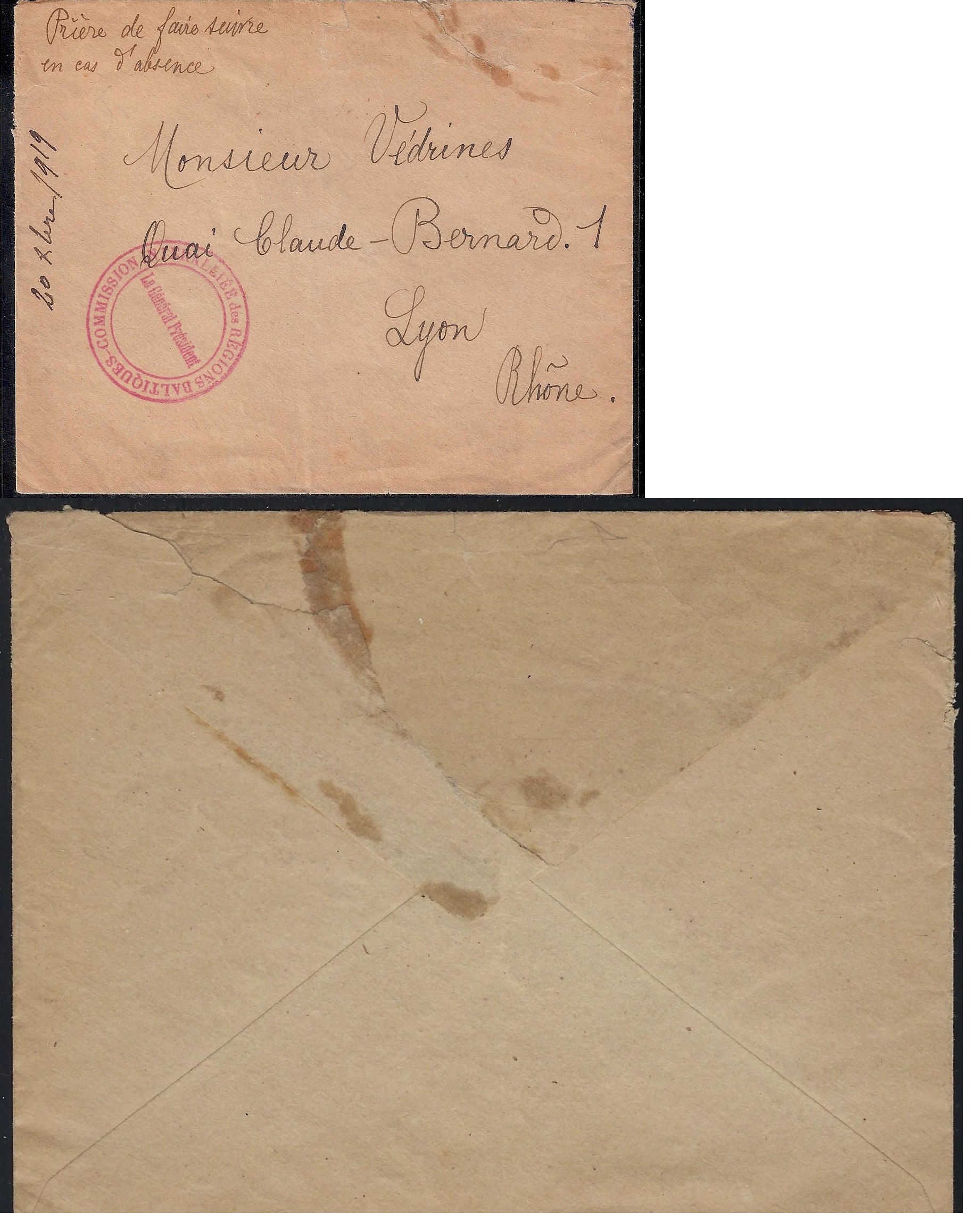 Russia Postal History - Allied Intervention. Scott 18 
