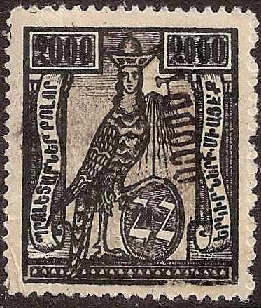 Black handstamps Scott 327 Michel 177 