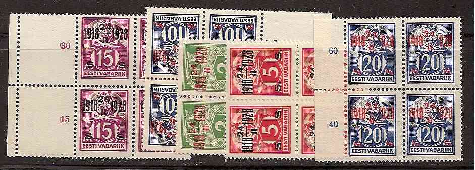 Baltic States Specialized ESTONIA Scott 84-88 Michel 68-72 