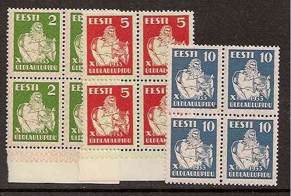 Baltic States Specialized ESTONIA Scott 113-115 Michel 99-101 