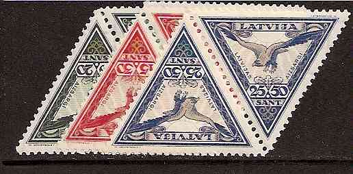 Baltic States Specialized AIRMAIL SEMI POSTAL Scott CB6-8 Michel 203-5A 