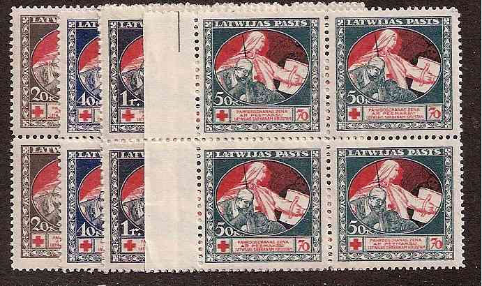 Baltic States Specialized SEMI POSTAL Scott B1-4 Michel 51-4z 