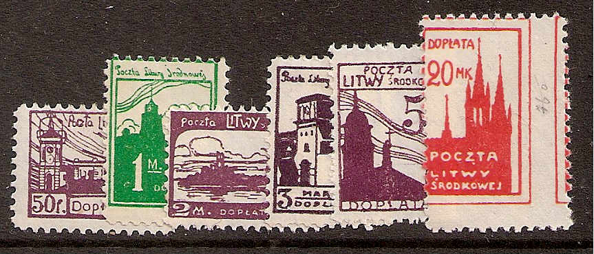 Baltic States CENTRAL LITHUANIA Scott J1-6 