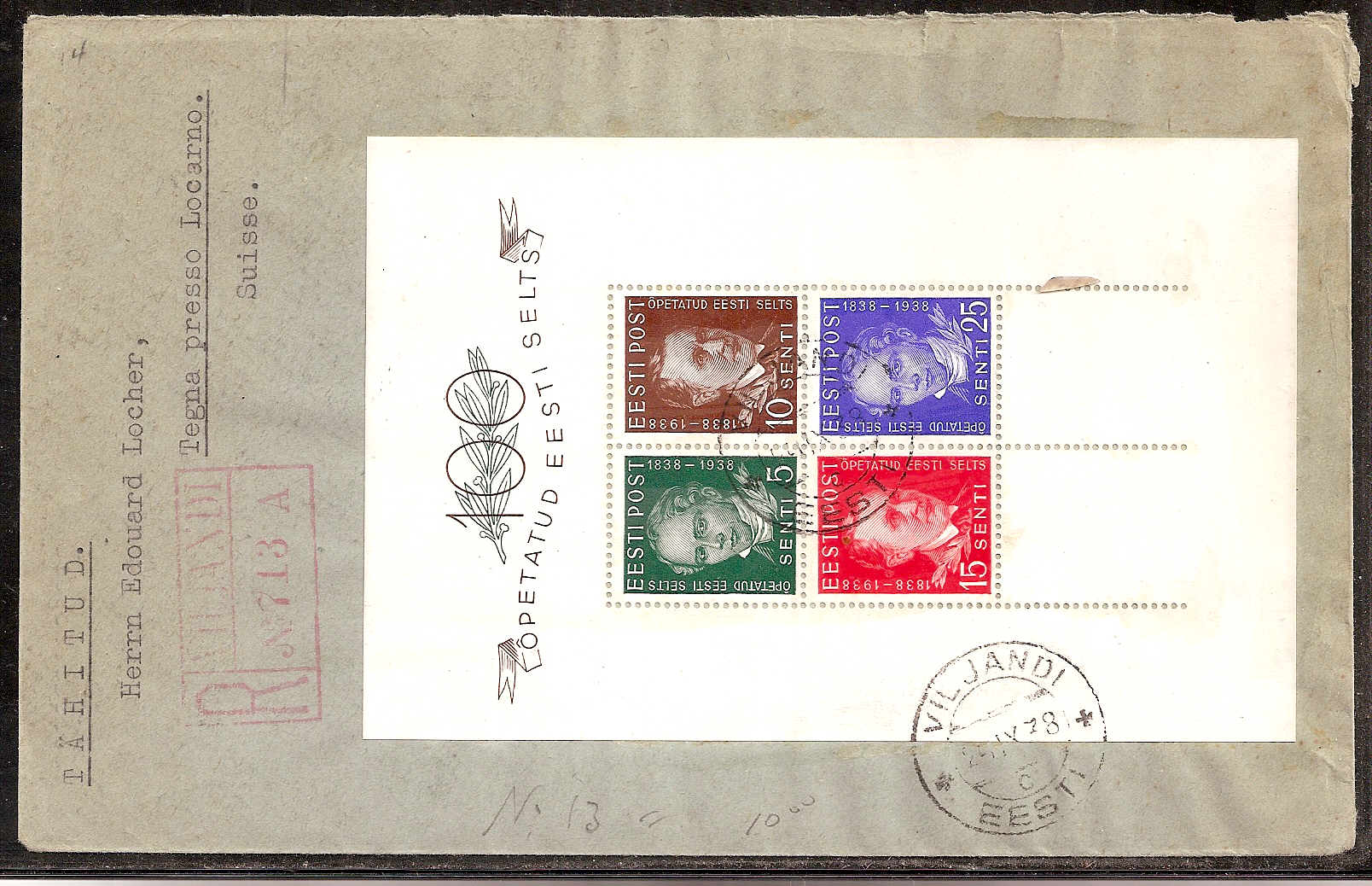 Baltic States Specialized ESTONIA Scott 142a 