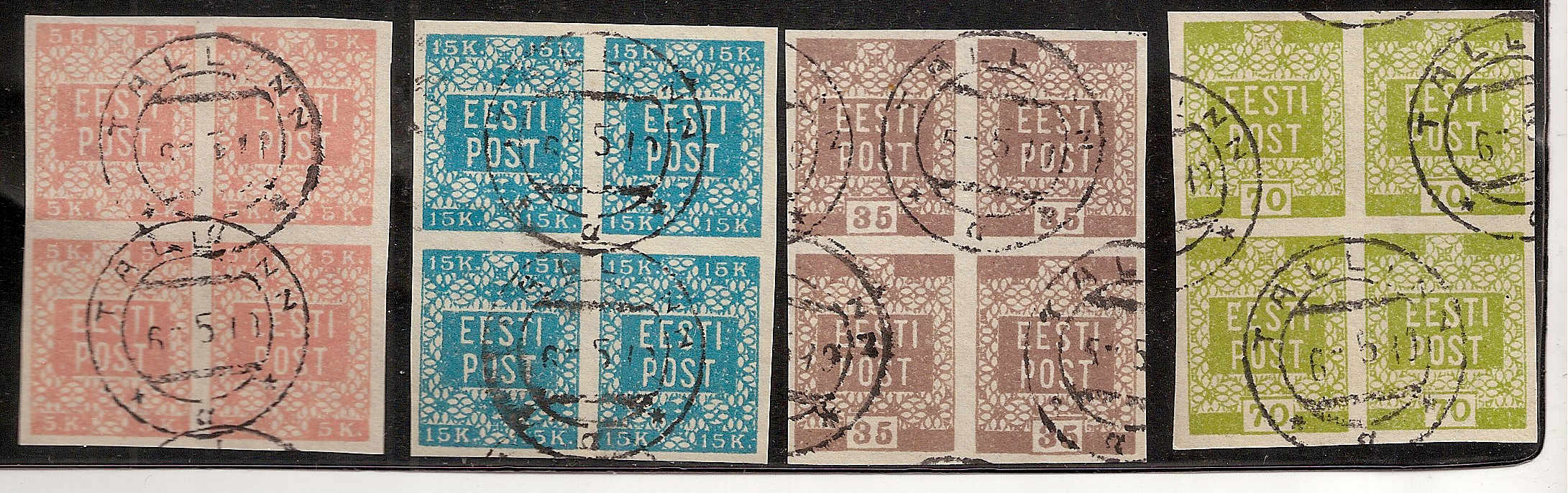 Baltic States Specialized ESTONIA Scott 1-4 Michel 1-4 
