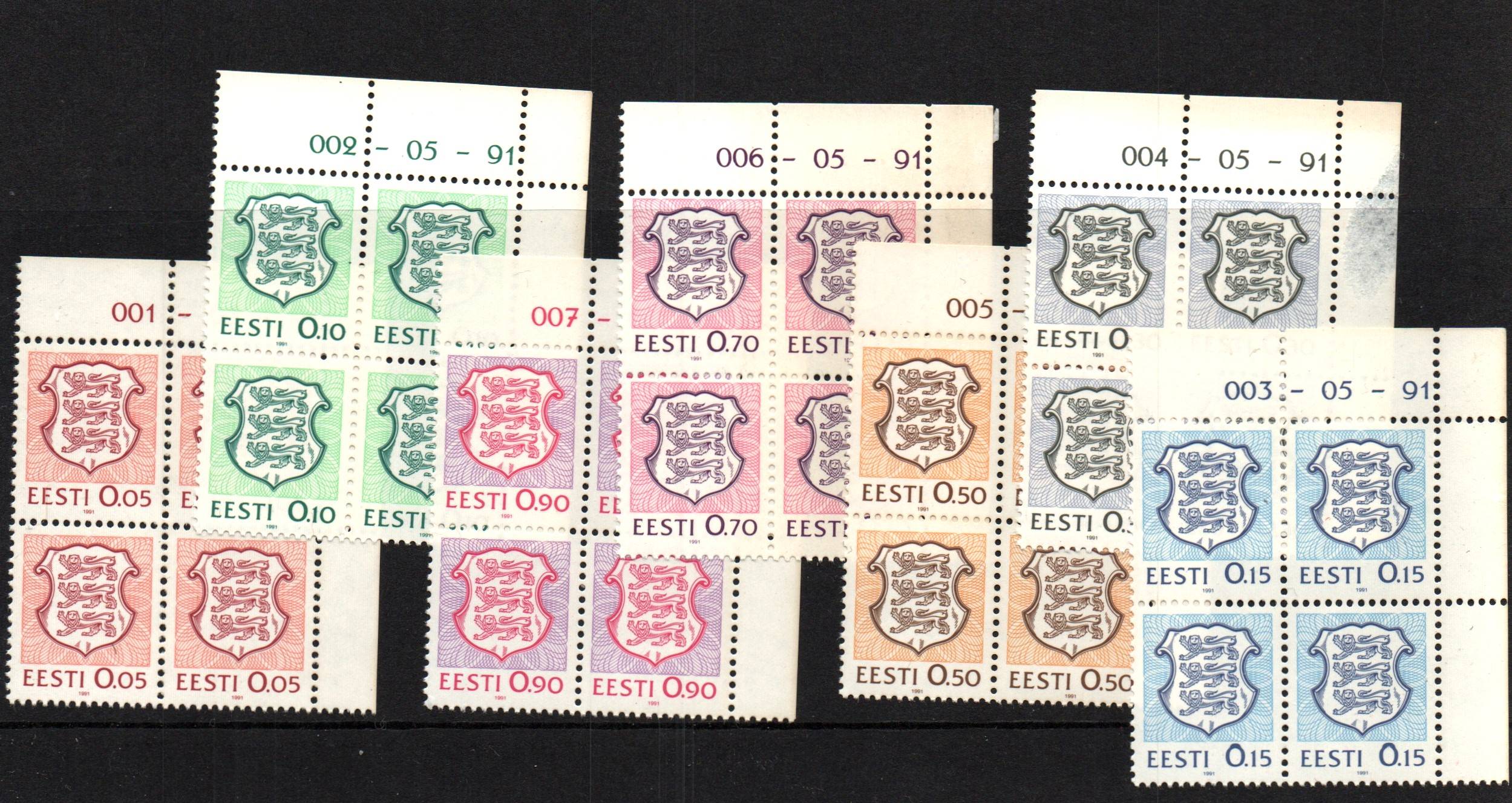 Baltic States Scott 200-206 