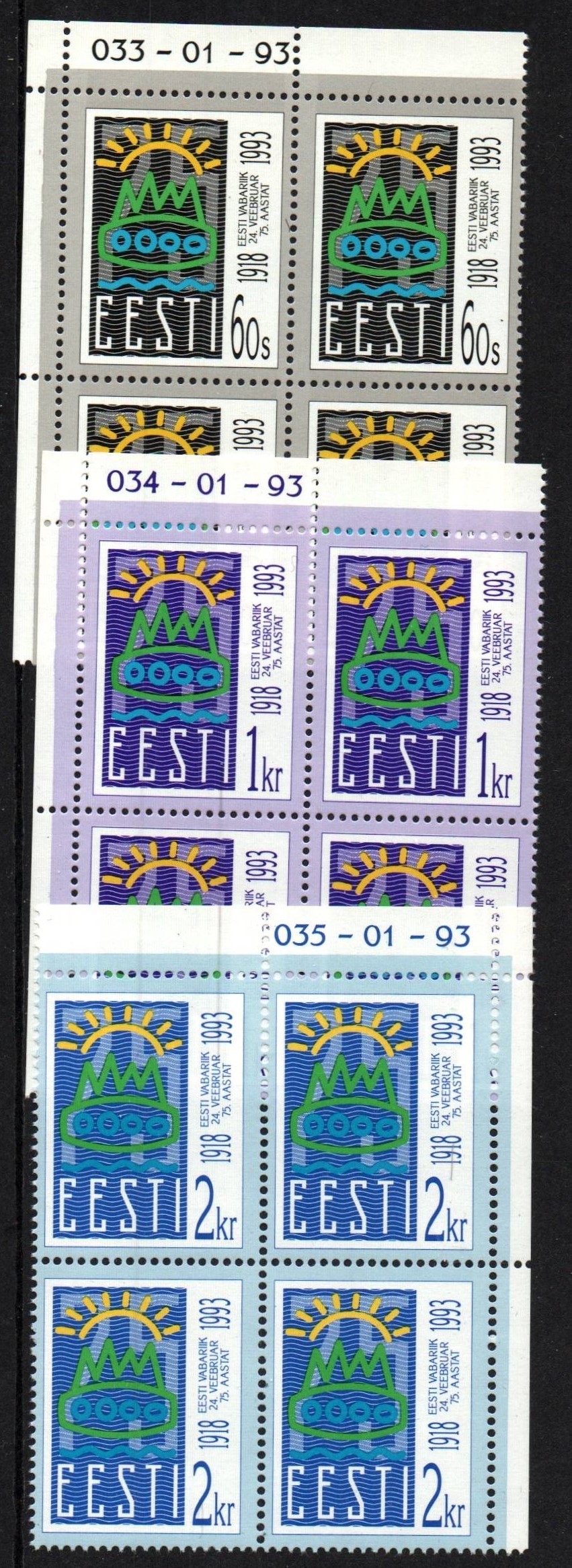 Baltic States Scott 238-40 