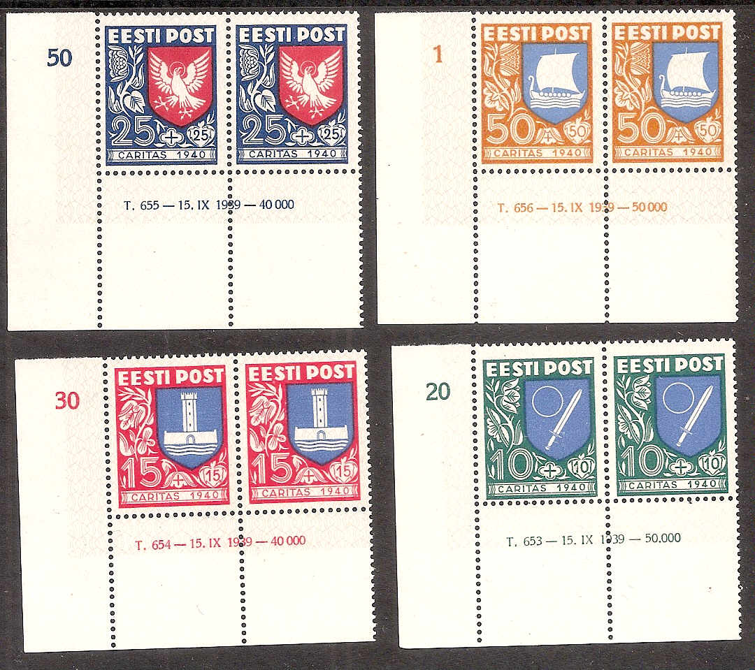 Baltic States Specialized ESTONIA Scott B46-9 Michel 152-5 