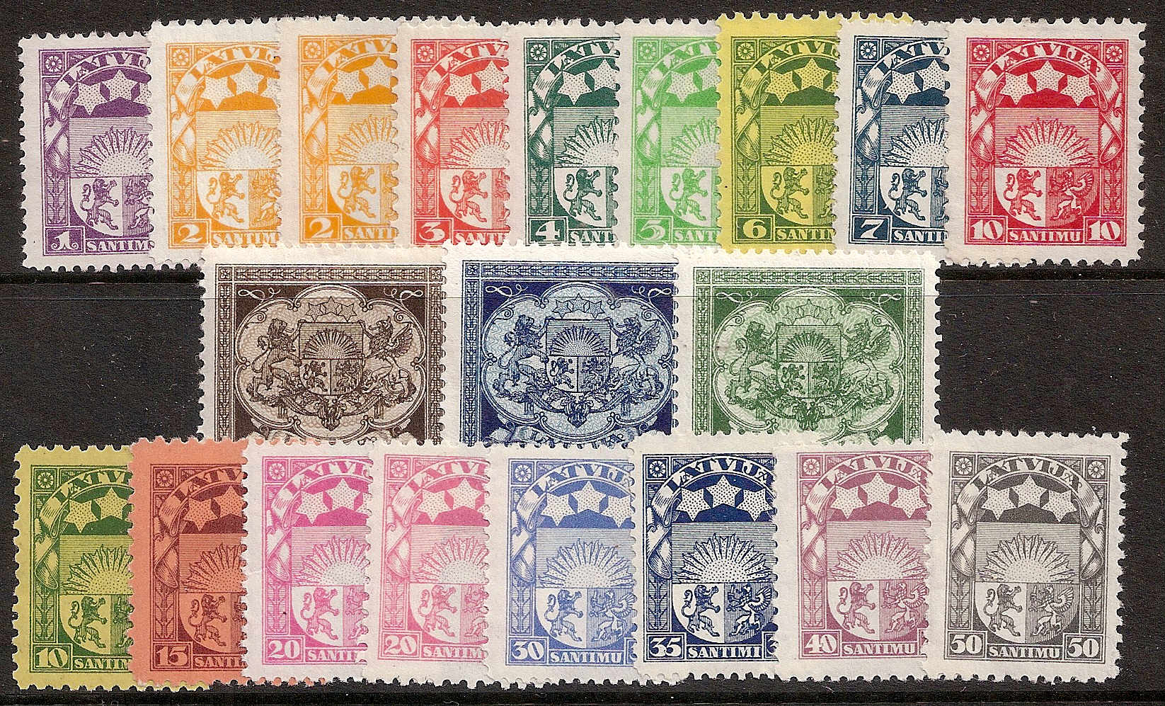 Baltic States LATVIA Scott 135-154 