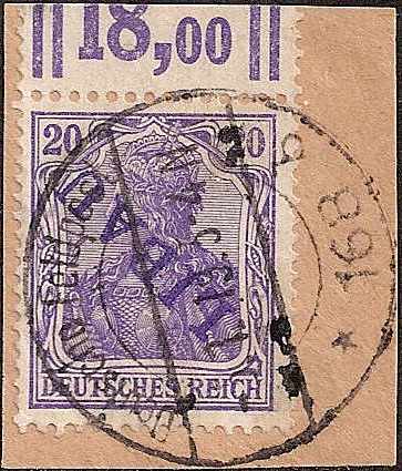 German Occupation - WW1 German Occupation Scott 1N11var 