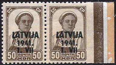 Baltic States Specialized Occupation Scott 1N19 