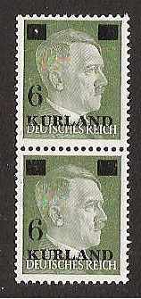 German Occupation - WWII KURLAND Scott 1N20 Michel 1 