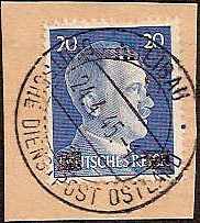 Baltic States Specialized German Occupation Scott 1N22a 