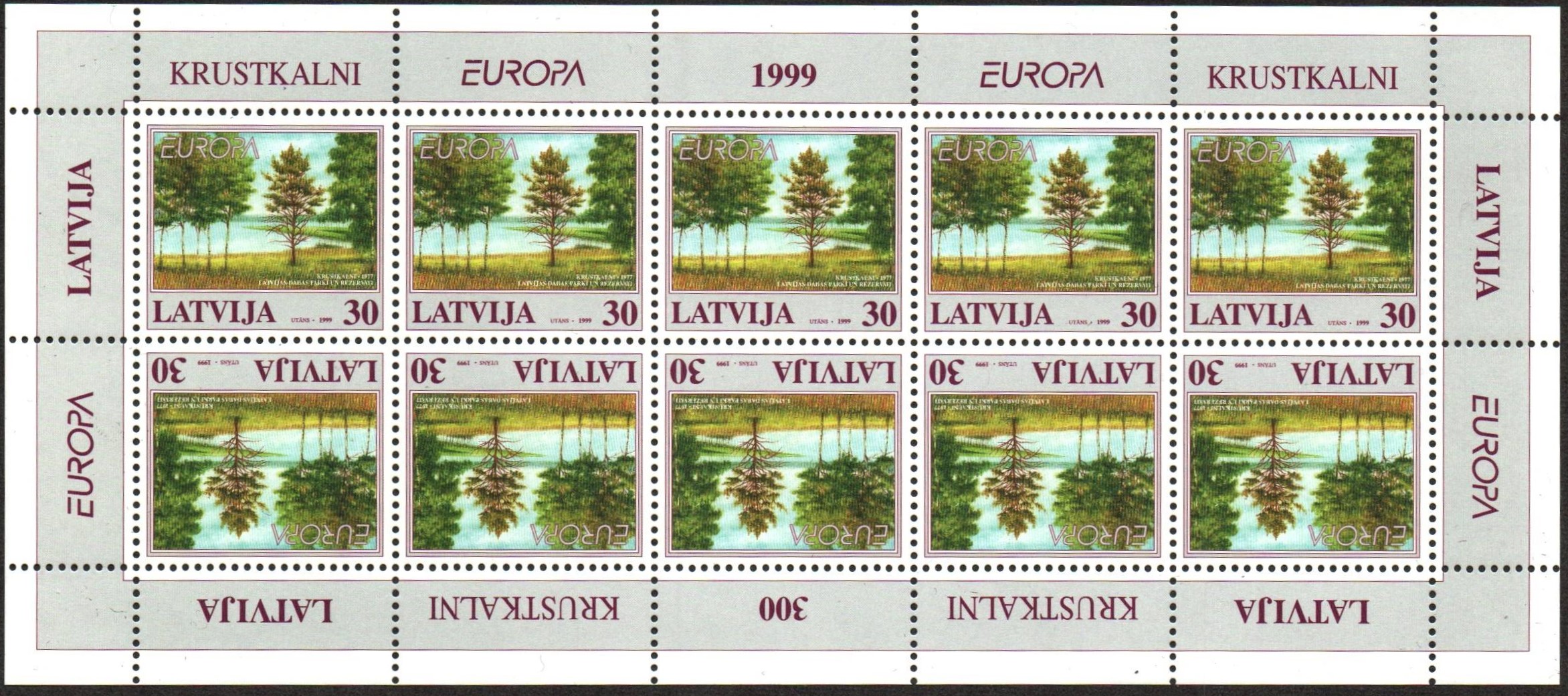 Baltic States Scott 484-5 Michel 496-7Klb 