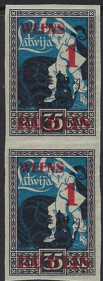 Baltic States Specialized latvia Scott 91var 